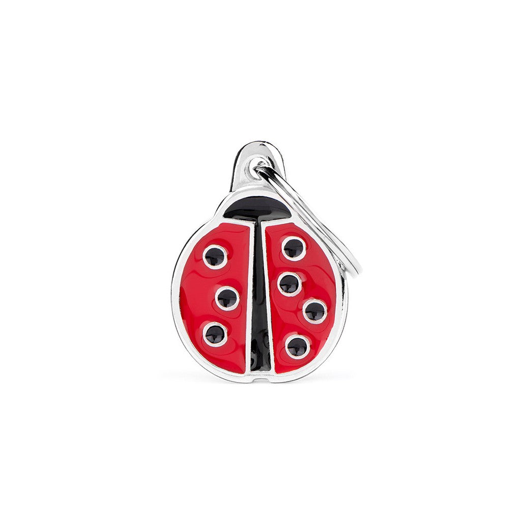 Medaglietta Charms Coccinella portafortuna con finitura artigianale - MyFamily