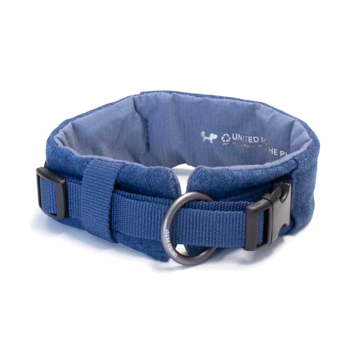 Collare Soft CityLife United Pets nella variante Blue Jeans, con imbottitura e anello per il guinzaglio
