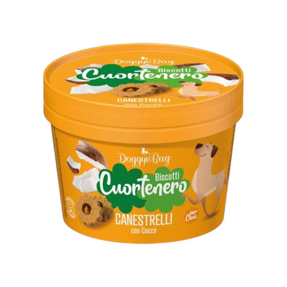Canestrelli al cocco biscotti artigianali per cani - Cuortenero DoggyeBag