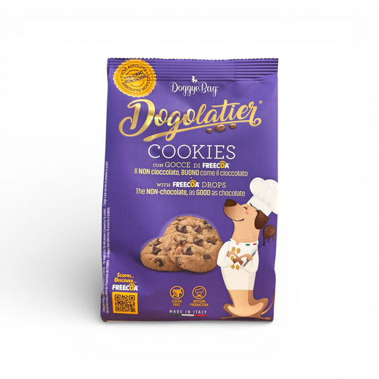 Cookies artigianali per cani con gocce di Freecoa alla carruba - Dogolatier DoggyeBag