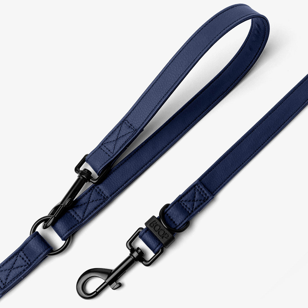 Guinzaglio da addestramento in silicone colore blu scuro – regolabile 110-180 cm, Made in Italy | Boop The Snoot