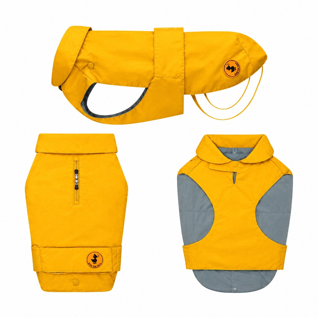 Impermeabile imbottito per cani 2 in 1