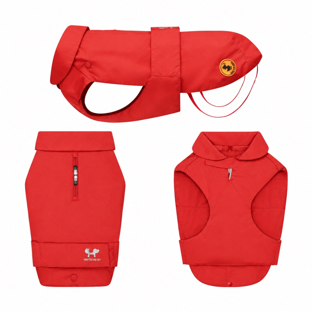 Impermeabile imbottito per cani 2 in 1