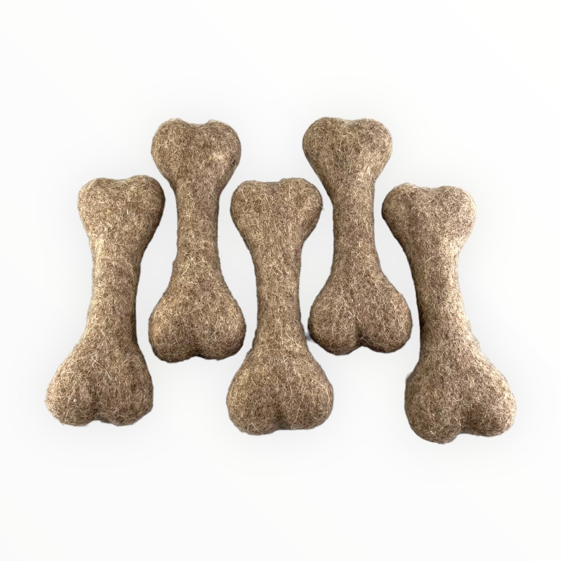 Osso in lana cotta naturale per cani marrone – gioco artigianale resistente e sostenibile | Pawsome Toy | DOG IS GOOD