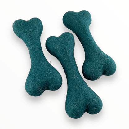 Osso in lana cotta naturale per cani verde – gioco artigianale resistente e sostenibile | Pawsome Toy | DOG IS GOOD