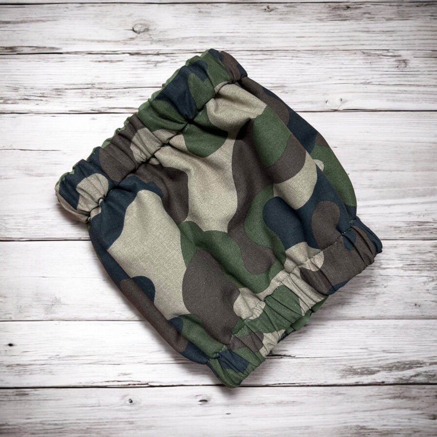 Cuffie paraorecchie handmade Camo per Cocker e Basset Hound protezione spighe - Dog Is Good