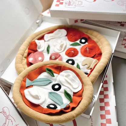 Gioco olfattivo a forma di pizza per cani – ideale per cuccioli, anziani e cani in riabilitazione, Made in Italy