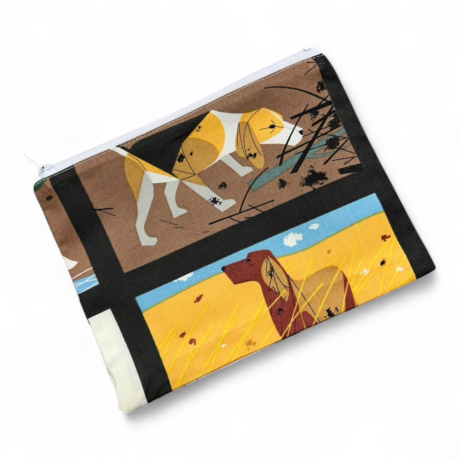 Pochette artigianale a tema cane Stile F fatta a mano a Milano - Lussianinda