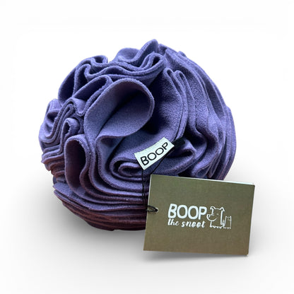Palla olfattiva snuffle per cani colore malva, artigianale made in Italy - Boop The Snoot