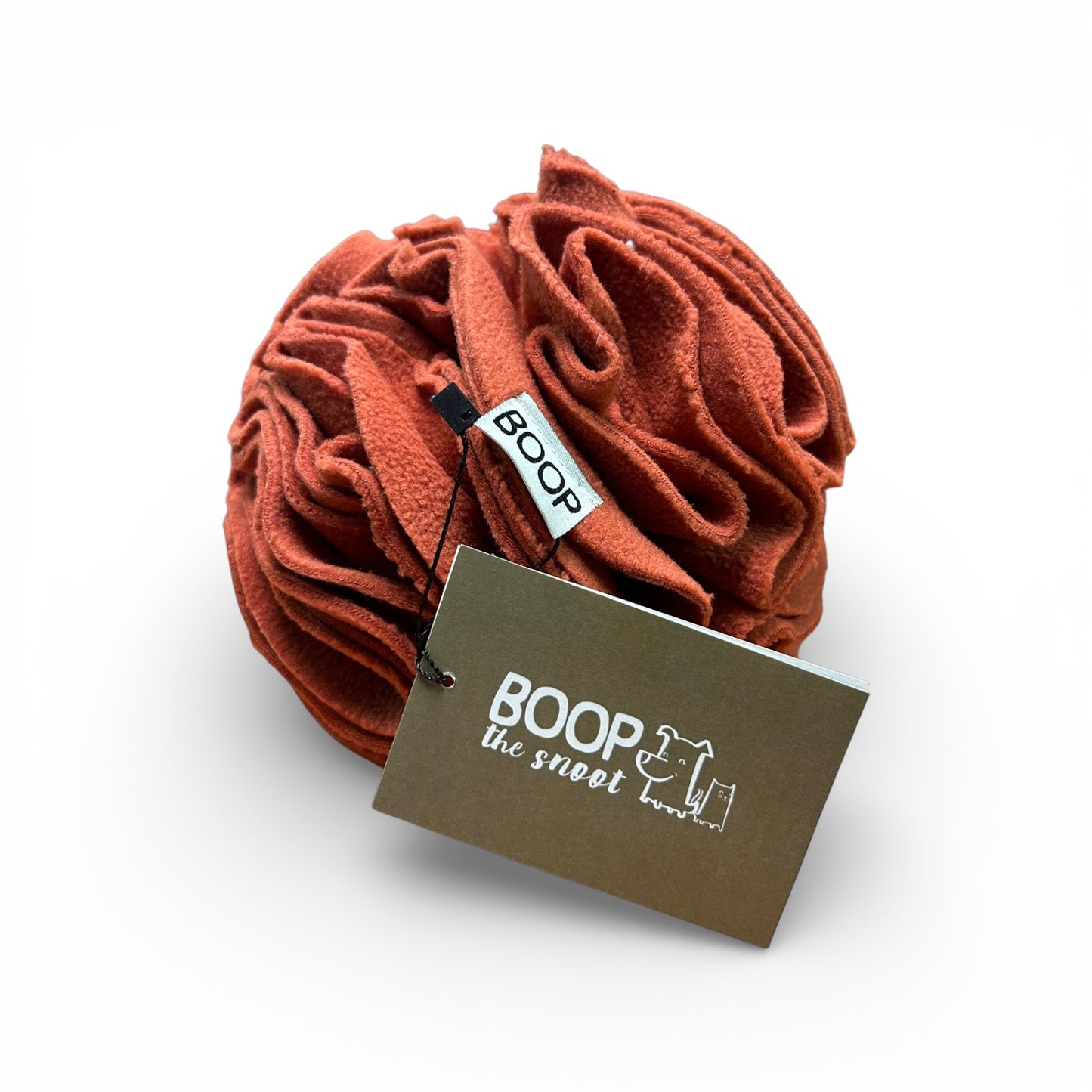 Palla olfattiva snuffle per cani colore spritz, artigianale made in Italy - Boop The Snoot