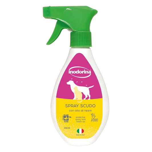 Spray repellente naturale per cani e gatti con olio di Neem - Functional Spray Scudo Inodorina