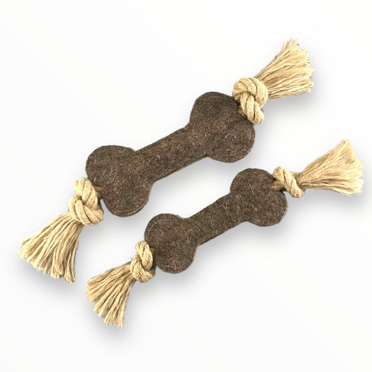 Tira e molla per cani in feltro di lana e corda di canapa naturale – Pawsome Toy | DOG IS GOOD