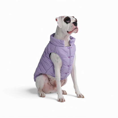 Dettaglio frontale con doppia fila di bottoni regolabili - WarmShield Spark Paws