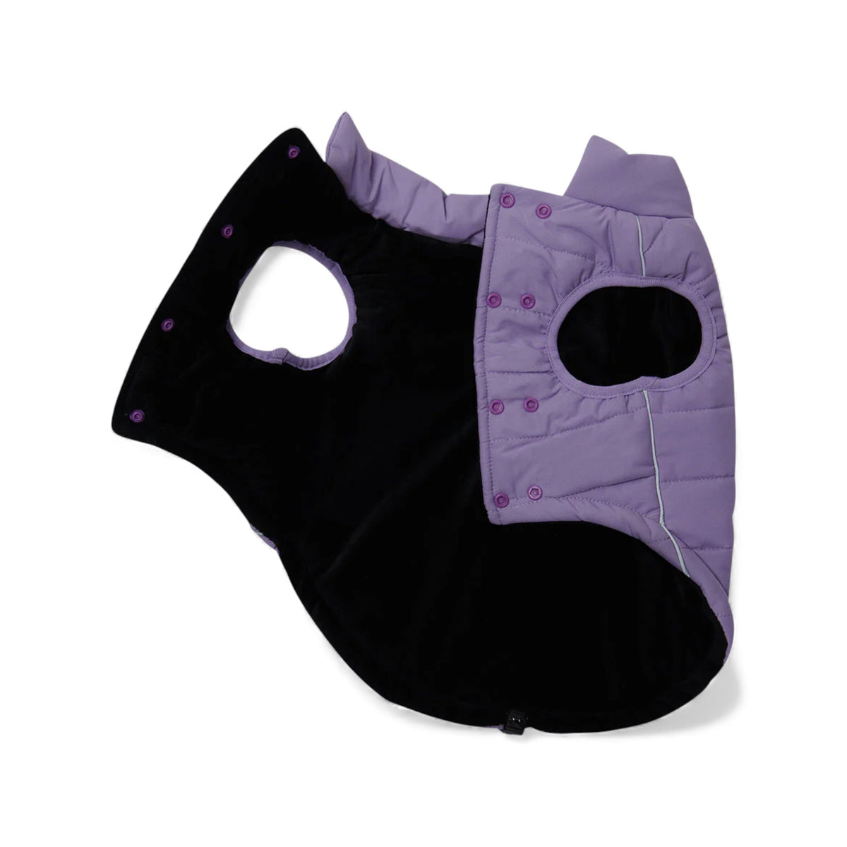 Fodera interna in polar pile del giubbino impermeabile lilla - WarmShield Spark Paws