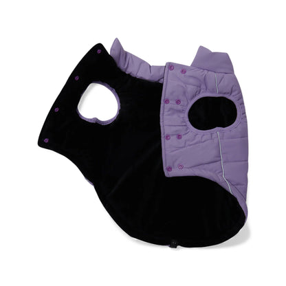 Fodera interna in polar pile del giubbino impermeabile lilla - WarmShield Spark Paws