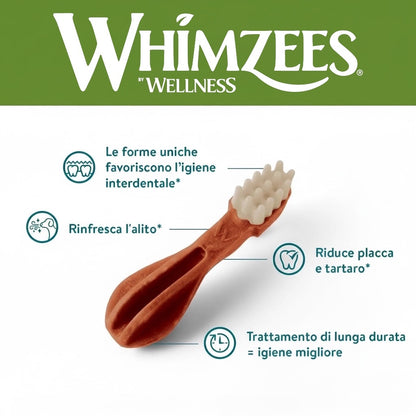 Whimzees caratteristiche – snack dentale 100% vegetale per cani | DOG IS GOOD
