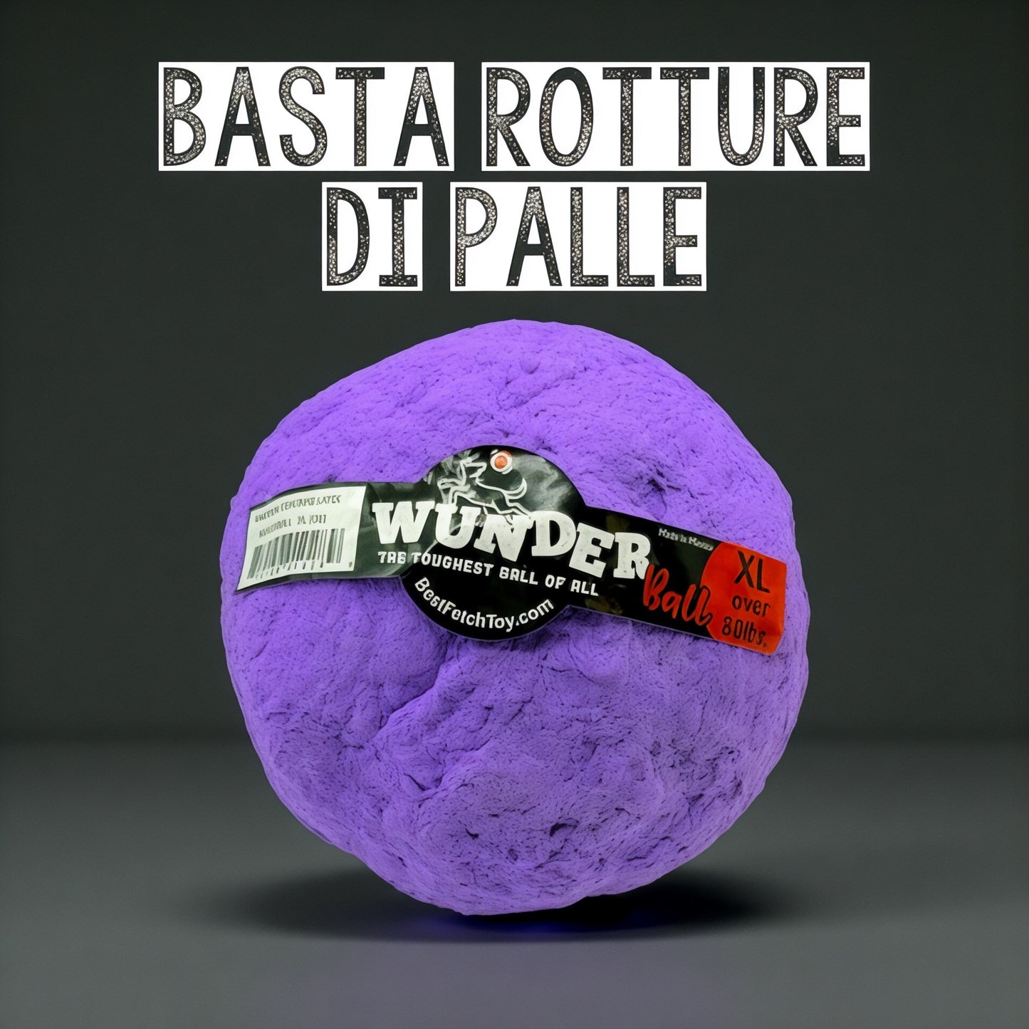 Pallina indistruttibile in gomma naturale per cani masticatori - Wunderball Wacky