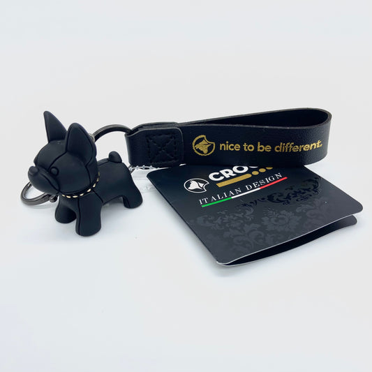 CROCI - PORTACHIAVI BULLDOG BLACK & GOLD