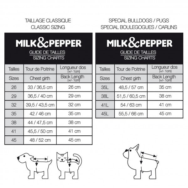 MILK&PEPPER - JULIETTE FELPA CON CAPPUCCIO PER BULLDOG